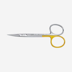 IRIS-Scissors, curved Supercut, one blade micro serrated