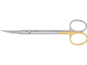 JOSEPH, gum scissors, SuperCut curved, 14cm, one blade micro serrated