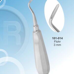 Root elevator Flohr 3mm left GOLD