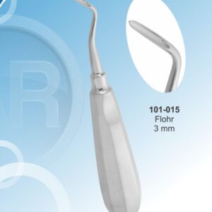 Root elevator Flohr 3mm right GOLD