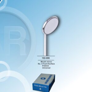 Mouth mirror 22mm rhodium front surface 22mm(10pcs)no:4