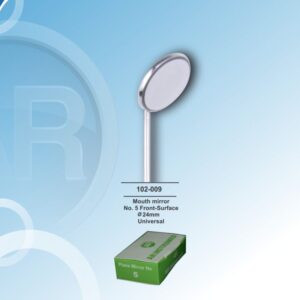 Mouth mirror 24mm rhodium front surface(10pcs)no:5