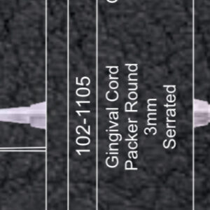 Cord packer instrument 3mm round serrated