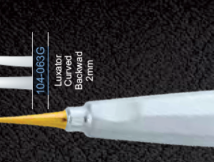 Luxator elevator curved backward 2mm