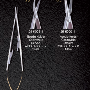 Castroviejo needle holder straight T/C 18 cm