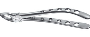 Extract. forceps, engl. Pattern, fig 35A upper premolars special beaks, far-reaching,16cm
