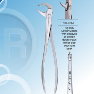 Extracting forceps fig.86C lower molar cow horn beak