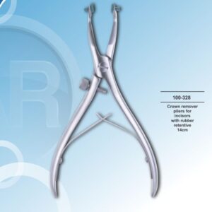 Crown remover pliers with rubber 14 cm